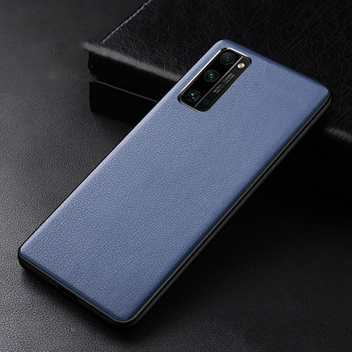 Soft Luxury Leather Snap On Case Cover for Huawei Honor 30 Pro Blue