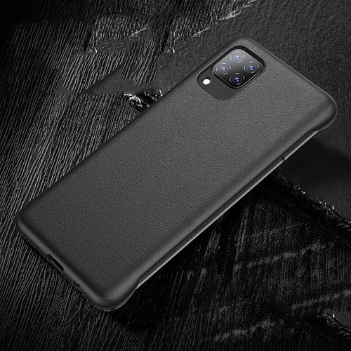 Soft Luxury Leather Snap On Case Cover for Huawei Nova 7i Black