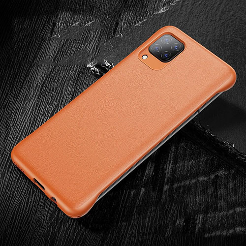 Soft Luxury Leather Snap On Case Cover for Huawei P40 Lite Orange