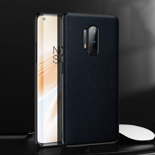 Soft Luxury Leather Snap On Case Cover for OnePlus 8 Pro Blue