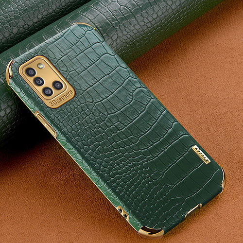 Soft Luxury Leather Snap On Case Cover for Samsung Galaxy A31 Green