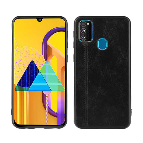 Soft Luxury Leather Snap On Case Cover for Samsung Galaxy M30s Black
