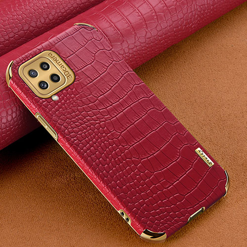 Soft Luxury Leather Snap On Case Cover for Samsung Galaxy M32 4G Red