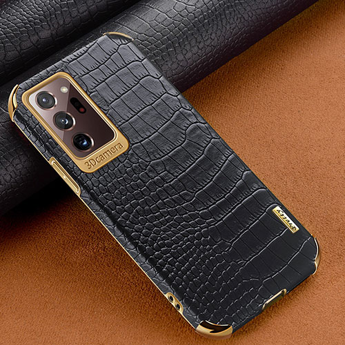 Soft Luxury Leather Snap On Case Cover for Samsung Galaxy Note 20 Ultra 5G Black
