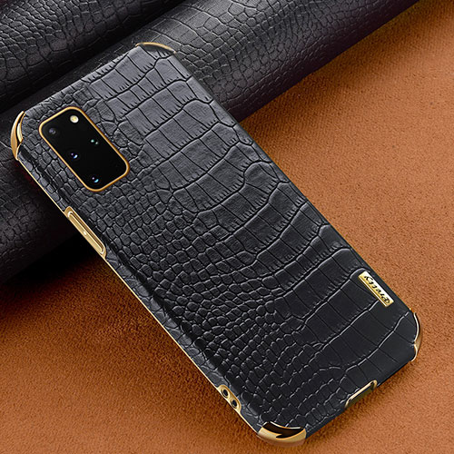 Soft Luxury Leather Snap On Case Cover for Samsung Galaxy S20 Plus 5G Black