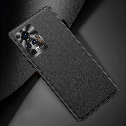 Soft Luxury Leather Snap On Case Cover for Vivo X50 Pro 5G Black