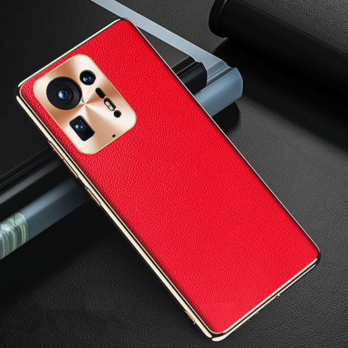 Soft Luxury Leather Snap On Case Cover GS2 for Xiaomi Mi Mix 4 5G Red