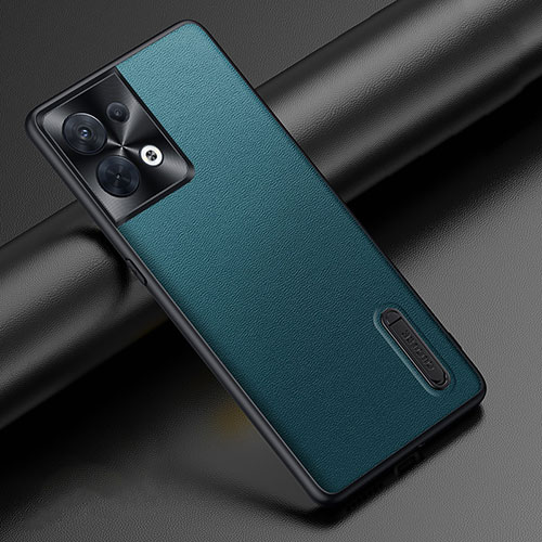 Soft Luxury Leather Snap On Case Cover JB1 for Oppo Reno8 5G Green