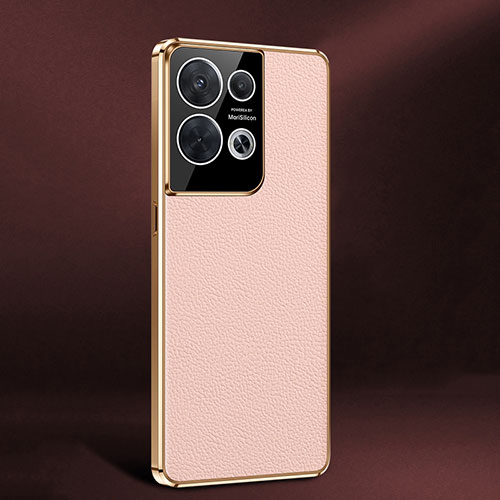 Soft Luxury Leather Snap On Case Cover JB2 for Oppo Reno9 Pro 5G Pink