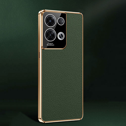 Soft Luxury Leather Snap On Case Cover JB2 for Oppo Reno9 Pro+ Plus 5G Green