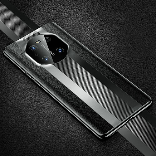 Soft Luxury Leather Snap On Case Cover K01 for Huawei Mate 40 Pro Black