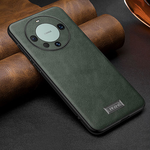 Soft Luxury Leather Snap On Case Cover LD1 for Huawei Mate 60 Pro+ Plus Green