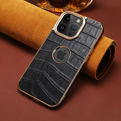 Soft Luxury Leather Snap On Case Cover MT3 for Apple iPhone 14 Pro Max Black