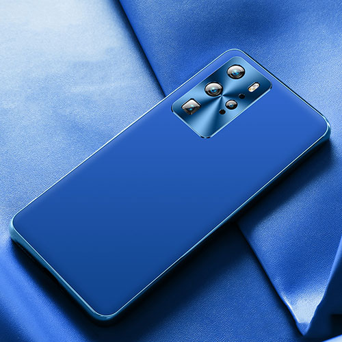 Soft Luxury Leather Snap On Case Cover N07 for Huawei P40 Pro Blue