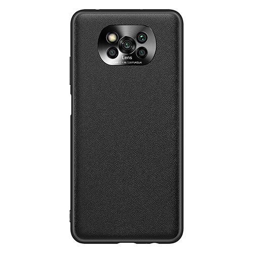 Soft Luxury Leather Snap On Case Cover QK1 for Xiaomi Poco X3 NFC Black