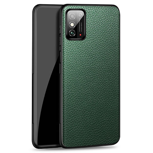 Soft Luxury Leather Snap On Case Cover R01 for Huawei Honor X10 Max 5G Green