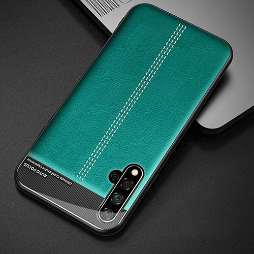 Soft Luxury Leather Snap On Case Cover R01 for Huawei Nova 5 Pro Green