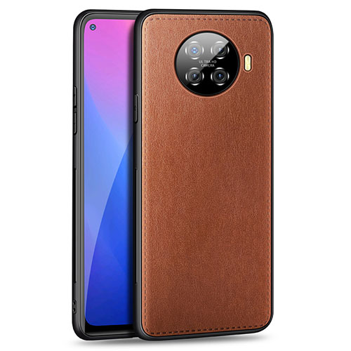 Soft Luxury Leather Snap On Case Cover R01 for Oppo Ace2 Brown