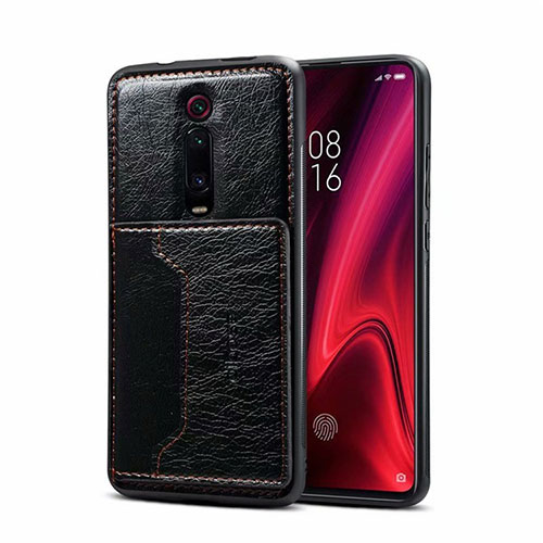 Soft Luxury Leather Snap On Case Cover R01 for Xiaomi Mi 9T Pro Black