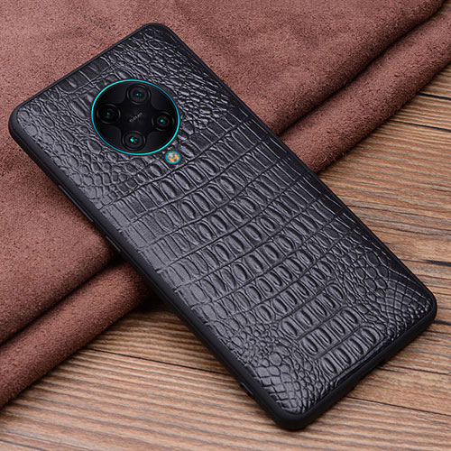 Soft Luxury Leather Snap On Case Cover R01 for Xiaomi Redmi K30 Pro 5G Black