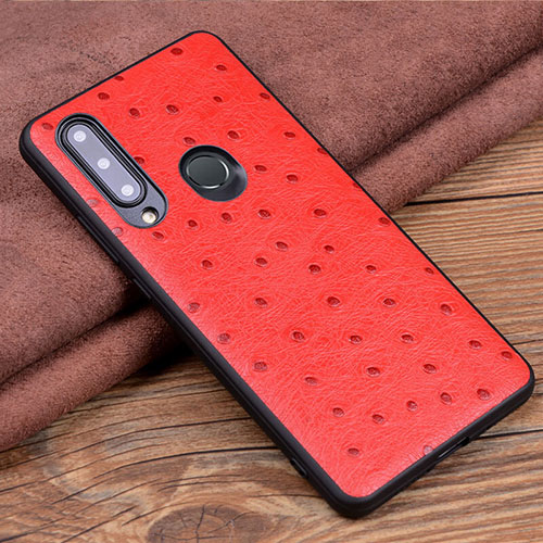 Soft Luxury Leather Snap On Case Cover R02 for Huawei Honor 20 Lite Red