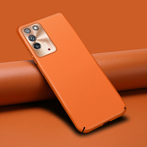 Soft Luxury Leather Snap On Case Cover R02 for Huawei Honor X10 5G Orange