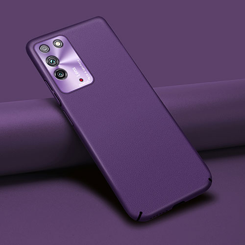 Soft Luxury Leather Snap On Case Cover R02 for Huawei Honor X10 5G Purple