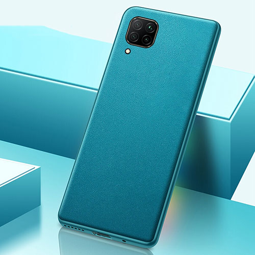 Soft Luxury Leather Snap On Case Cover R02 for Huawei Nova 7i Cyan