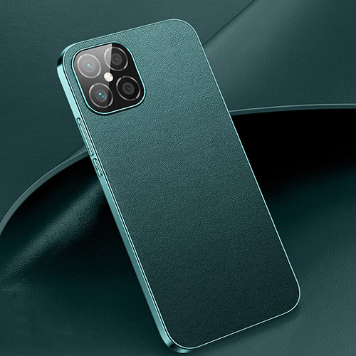 Soft Luxury Leather Snap On Case Cover R02 for Huawei Nova 8 SE 5G Cyan
