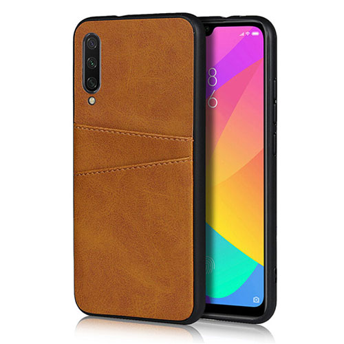 Soft Luxury Leather Snap On Case Cover R02 for Xiaomi Mi A3 Orange