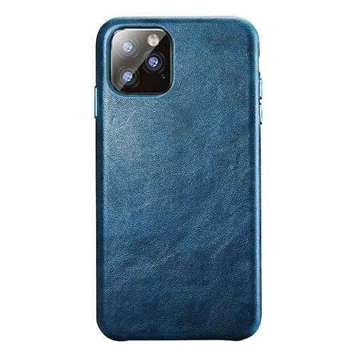 Soft Luxury Leather Snap On Case Cover R03 for Apple iPhone 11 Pro Blue