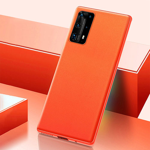 Soft Luxury Leather Snap On Case Cover R04 for Huawei P40 Pro+ Plus Orange