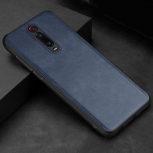 Soft Luxury Leather Snap On Case Cover R04 for Xiaomi Mi 9T Blue