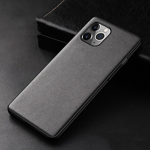 Soft Luxury Leather Snap On Case Cover R06 for Apple iPhone 11 Pro Black