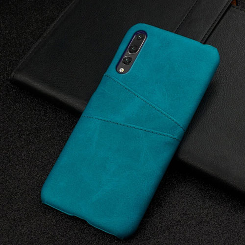 Soft Luxury Leather Snap On Case Cover R06 for Huawei P20 Pro Green
