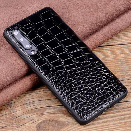 Soft Luxury Leather Snap On Case Cover R06 for Xiaomi Mi A3 Black
