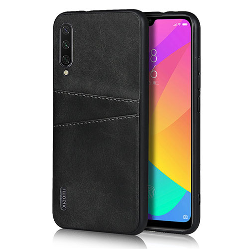 Soft Luxury Leather Snap On Case Cover R08 for Xiaomi Mi A3 Black