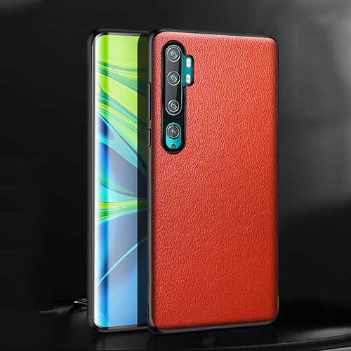 Soft Luxury Leather Snap On Case Cover R08 for Xiaomi Mi Note 10 Pro Red