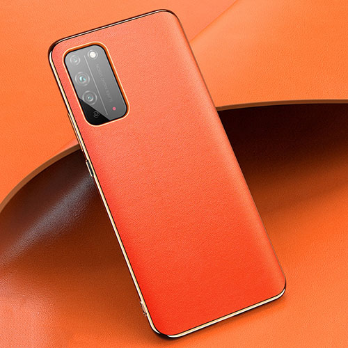 Soft Luxury Leather Snap On Case Cover S01 for Huawei Honor X10 5G Orange