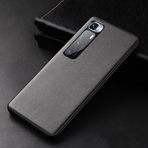 Soft Luxury Leather Snap On Case Cover S01 for Xiaomi Mi 10 Ultra Black
