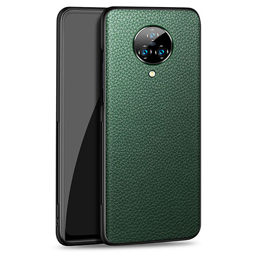 Soft Luxury Leather Snap On Case Cover S02 for Vivo Nex 3 Green