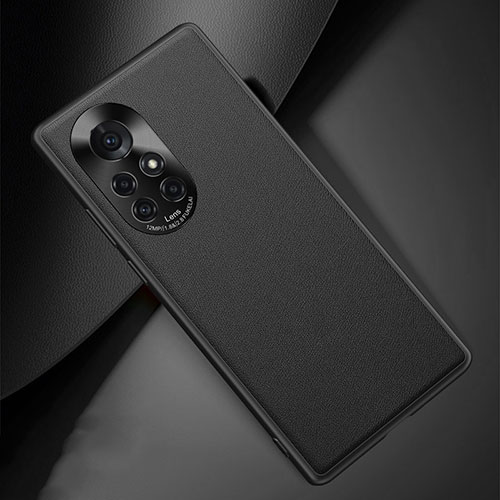 Soft Luxury Leather Snap On Case Cover S03 for Huawei Nova 8 Pro 5G Black