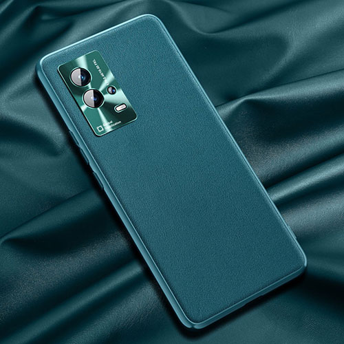 Soft Luxury Leather Snap On Case Cover S03 for Vivo iQOO 8 Pro 5G Green