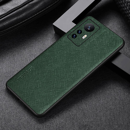 Soft Luxury Leather Snap On Case Cover S03 for Xiaomi Mi 12S 5G Green