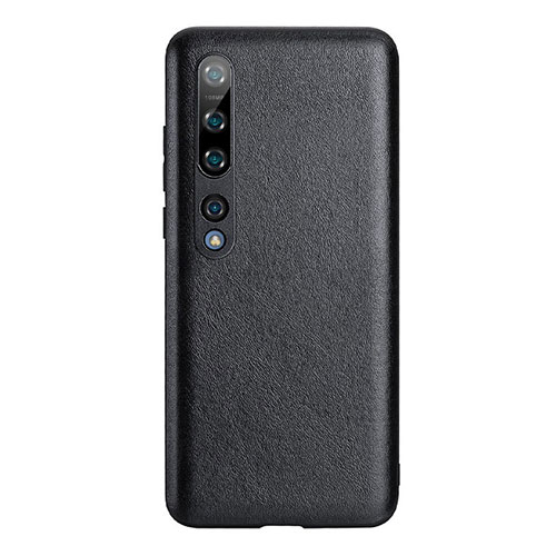 Soft Luxury Leather Snap On Case Cover S06 for Xiaomi Mi 10 Black