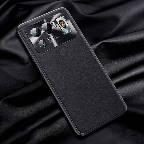 Soft Luxury Leather Snap On Case Cover S06 for Xiaomi Mi 11 Ultra 5G Black