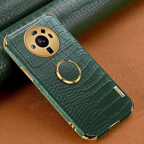 Soft Luxury Leather Snap On Case Cover S06 for Xiaomi Mi 12 Ultra 5G Green