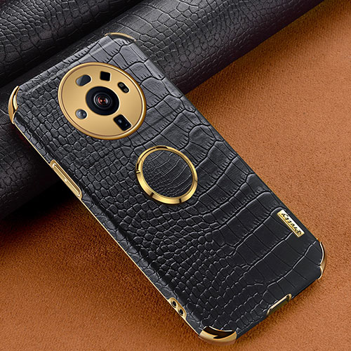Soft Luxury Leather Snap On Case Cover S06 for Xiaomi Mi 12S Ultra 5G Black