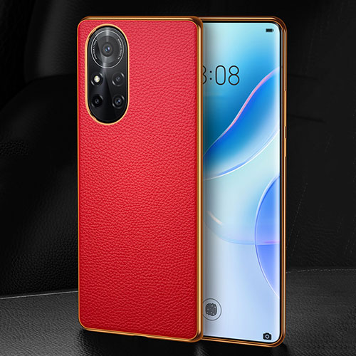 Soft Luxury Leather Snap On Case Cover S07 for Huawei Nova 8 5G Red