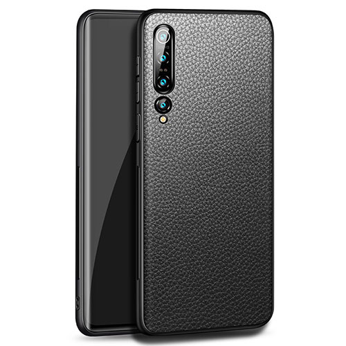 Soft Luxury Leather Snap On Case Cover S07 for Xiaomi Mi 10 Pro Black